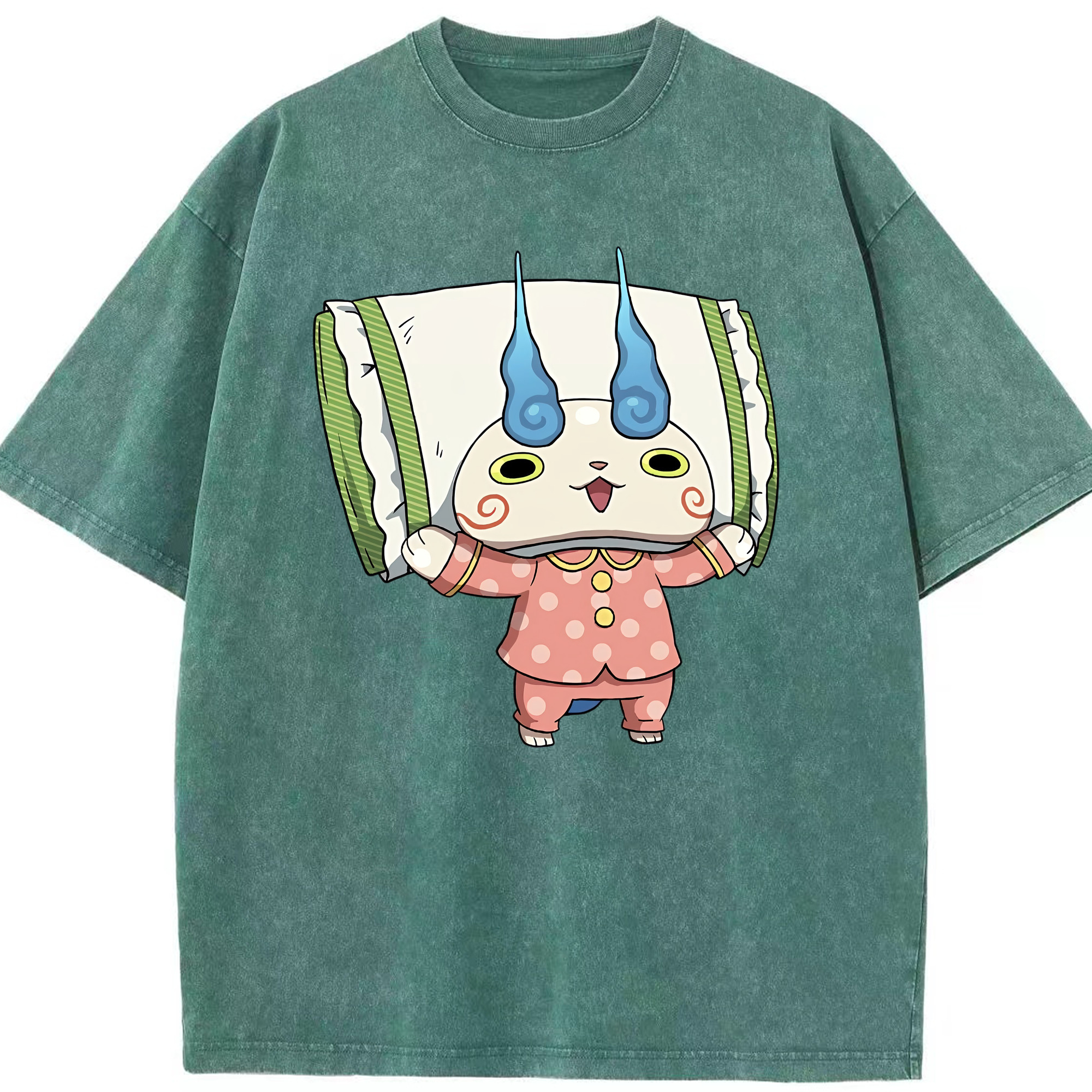 （画像用） 妖怪ウォッチ Yo-kai Watch 綿100% ヴィンテージ風 半袖Tシャツ（フロントプリント）